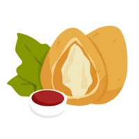 coxinha brasileiro Comida png