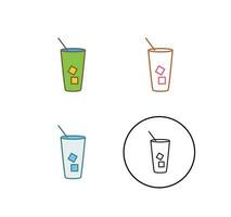 Iced Coffee Vector Icon