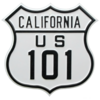Califórnia nos 101 placa png