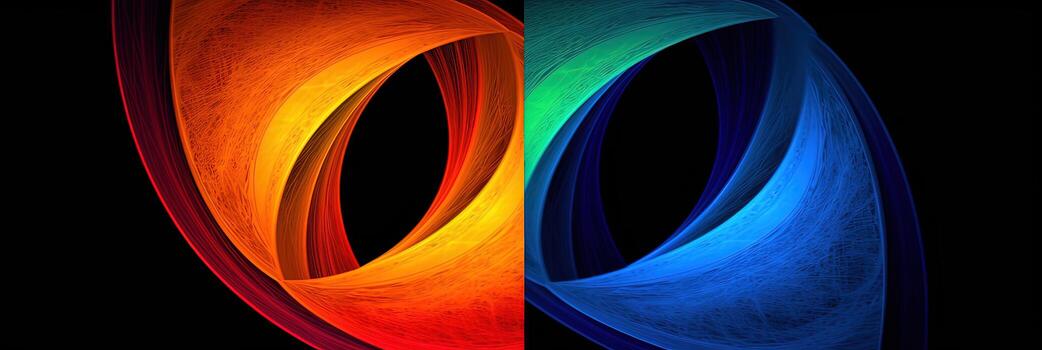 complementario par colores de resumen Escribiendo textura antecedentes. generativo ai. foto