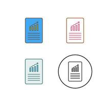 Unique Data Files Vector Icon