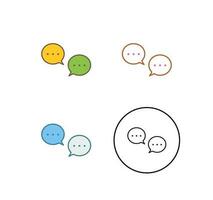 Unique Conversation Bubbles Vector Icon