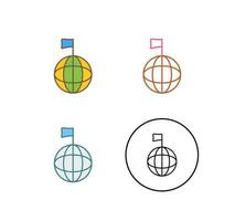 Unique Global Signals Vector Icon