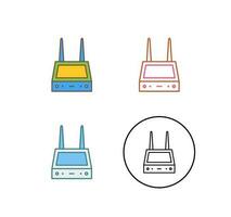 Unique Router Vector Icon