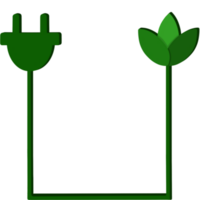 verde energía ahorro ligero bulbo png