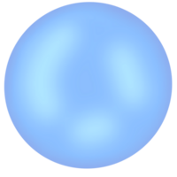 bleu verre Balle png