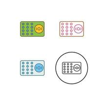 Unique Ring Alarm Vector Icon