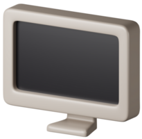 Computer 3d rendering icon illustration png