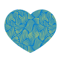 texturizado azul corações png