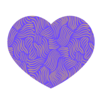 Textured Purple Hearts png