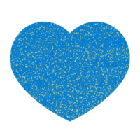 Textured Blue Hearts png