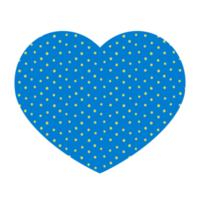 Textured Blue Hearts png