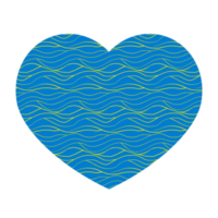 Textured Blue Hearts png