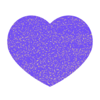 Textured Purple Hearts png