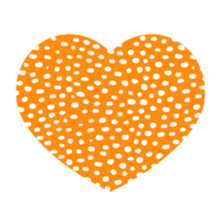 texturerad orange hjärtan png
