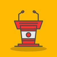 Podium Vector Icon Design