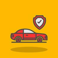 Car insurance Vector Icon Design