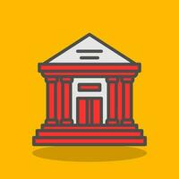 Courthouse Vector Icon Design