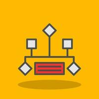 Hierarchical structure Vector Icon Design
