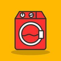 Washer machine Vector Icon Design