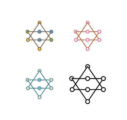 Unique Networks Vector Icon
