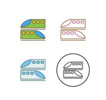 icono de vector de trenes