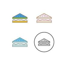 Unique Sandwich Vector Icon