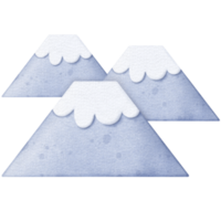 Cute snow mountain png