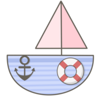 carino viola pastello yatch png