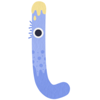 monstro mais baixo caso alfabeto eu png