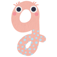 Monster- niedriger Fall Alphabet G png