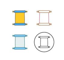 Scroll of Paper Vector Icon