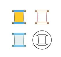 Scroll of Paper Vector Icon