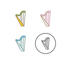 Harp Vector Icon