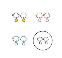 Earrings Vector Icon