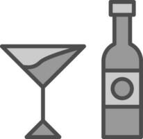 Alcoholic drink Vector Icon Design