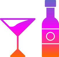 Alcoholic drink Vector Icon Design