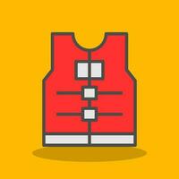 Life jacket Vector Icon Design