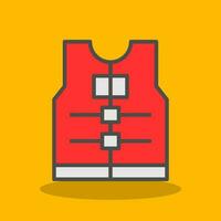 Life jacket Vector Icon Design