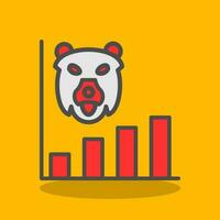 Bear market Vector Icon Design