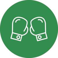Boxing gloves Vector Icon Design