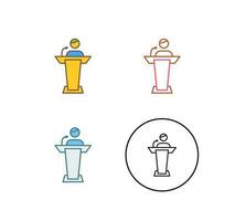 Elected Candidate Vector Icon