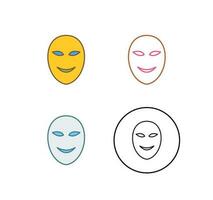 Ancient Face Mask Vector Icon