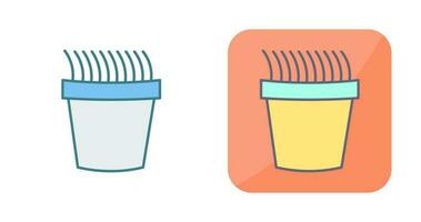 Grass Pot Vector Icon