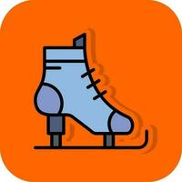 Ice skates Vector Icon Design