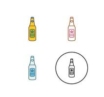 Beer Bottle Vector Icon