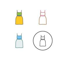 Cocktail Dress Vector Icon