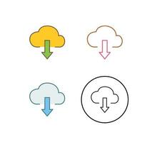 Download from Cloud Vector Icon