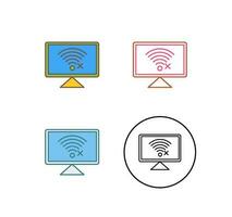 Disconnected Network Vector Icon
