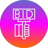 Bid Vector Icon Design